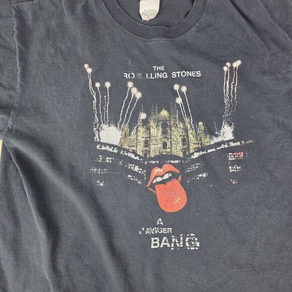 The Rolling Stones A Bigger Bang Tour Europe Milano Shirt Double Side 2006 Large - Picture 3 of 8